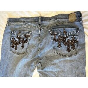 Pepe Jeans - Embroidered Jeans-40x32-Y2K